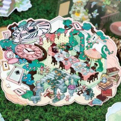 Vintage Fairy Tale Collection DIY 3D Sticker Collection - 4 Cute Miniature Scenes