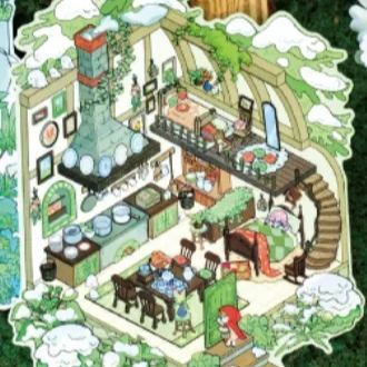 Vintage Fairy Tale Collection DIY 3D Sticker Collection - 4 Cute Miniature Scenes