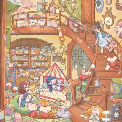 Little Toy City 3D Sticker Collection -  Cute Miniature Scene