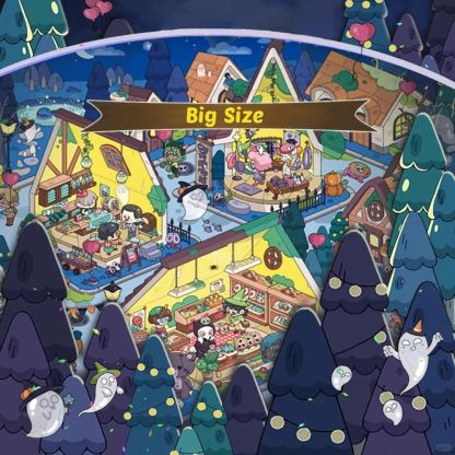 The Halloween Town Collection DIY 3D Sticker Collection - Cute Miniature Scenes