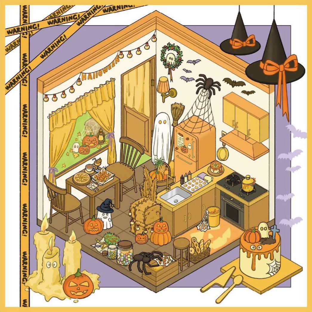 Rooms Book DIY 3D Scene Stickers - Cute Miniature Scene