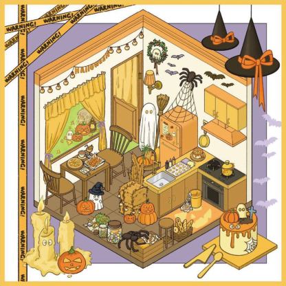 Rooms Book DIY 3D Scene Stickers - Cute Miniature Scene