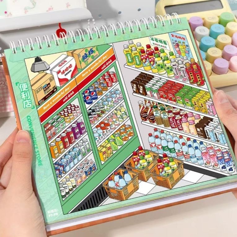 Store Stocking Series DIY 3D Scene Stickers - Cute Miniature Scene