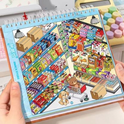 Store Stocking Series DIY 3D Scene Stickers - Cute Miniature Scene