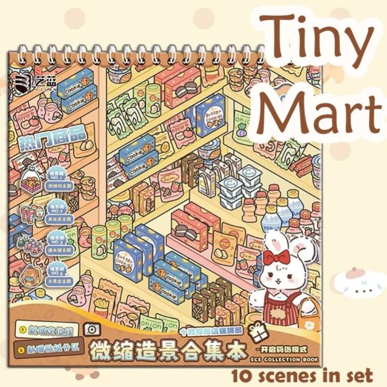 Little Creation Books DIY 3D Scene Stickers - 2 Cute Miniature Scenes