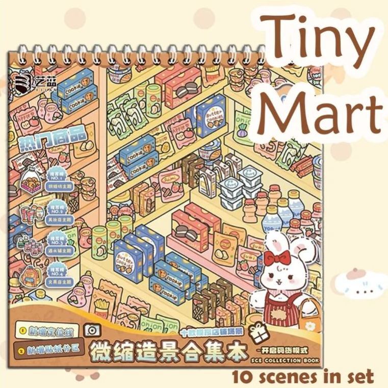 Little Creation Books DIY 3D Scene Stickers - 2 Cute Miniature Scenes