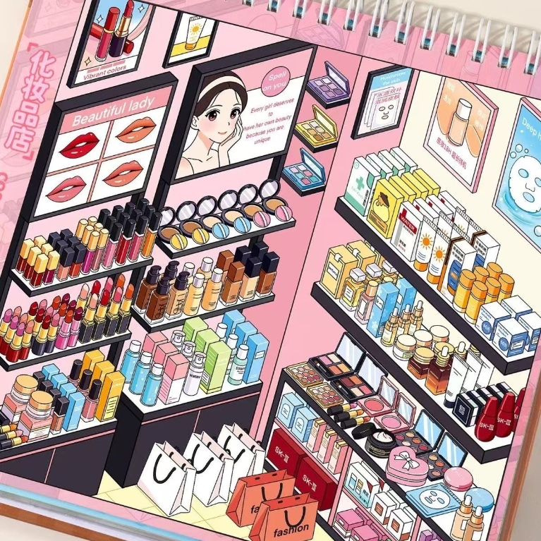 Store Stocking Series DIY 3D Scene Stickers - Cute Miniature Scene