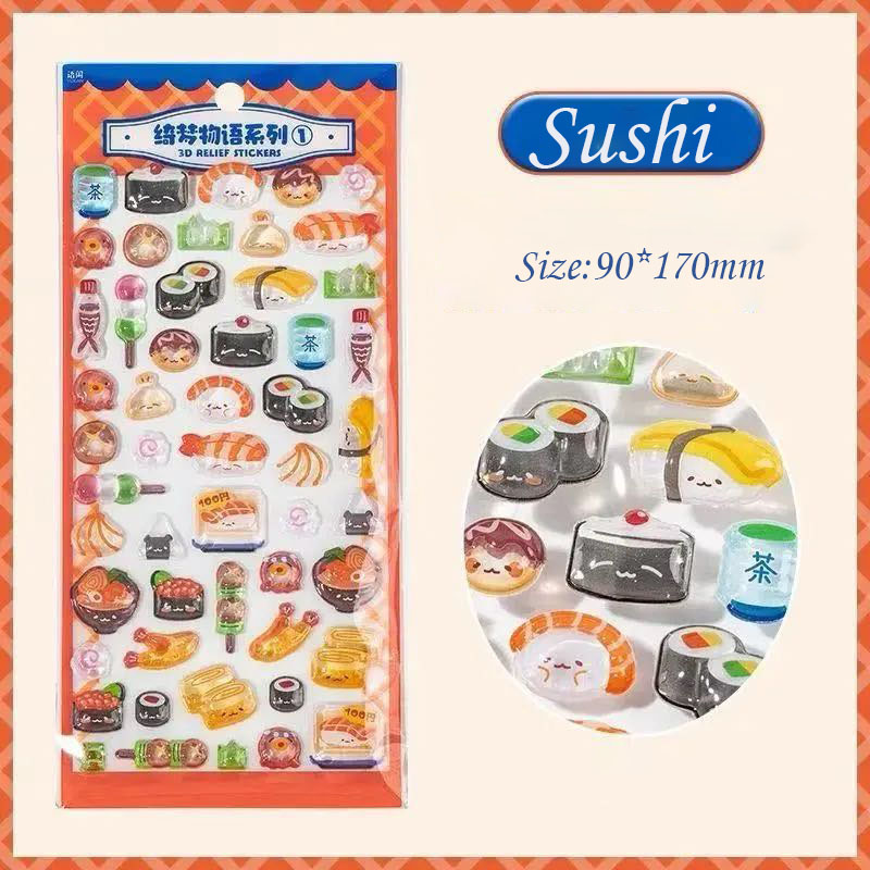 Tiny Treats DIY 3D Epoxy Resin Stickers- 4 Cute Sets