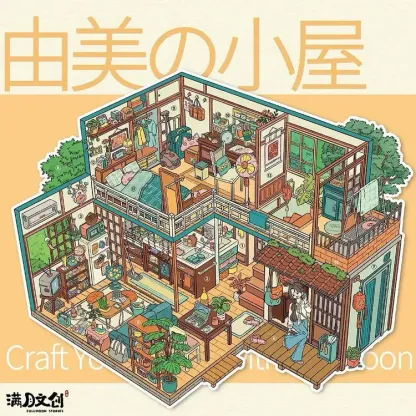 Hearth&Home DIY 3D Sticker Collection - 2 Cute Miniature Scenes