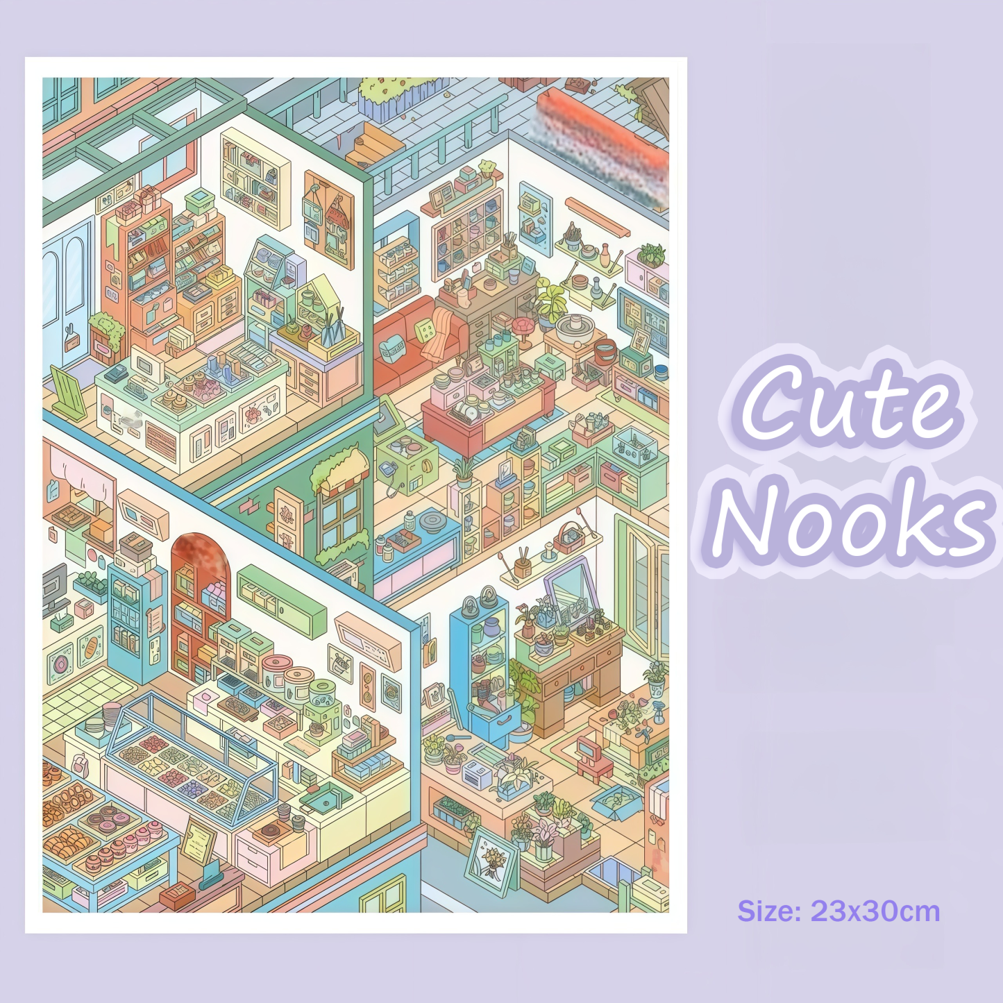 Cute Nooks DIY 3D Sticker Collection - Cute Miniature Scene