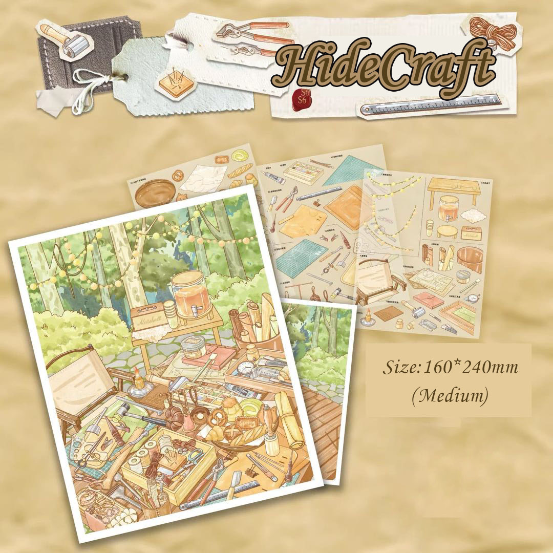 Girls‘ Day Out DIY 3D Scene Stickers Collection - 4 Cute Miniature Scenes