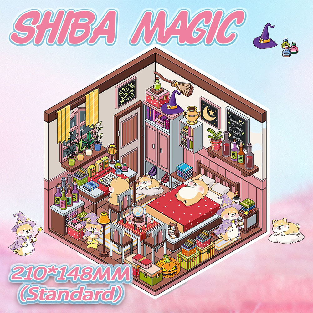 Kawaii 3D Sticker Collection - 7 Cute Miniature Scenes