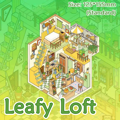 Weave Paper DIY 3D Sticker Collection - 4 Cute Miniature Scenes