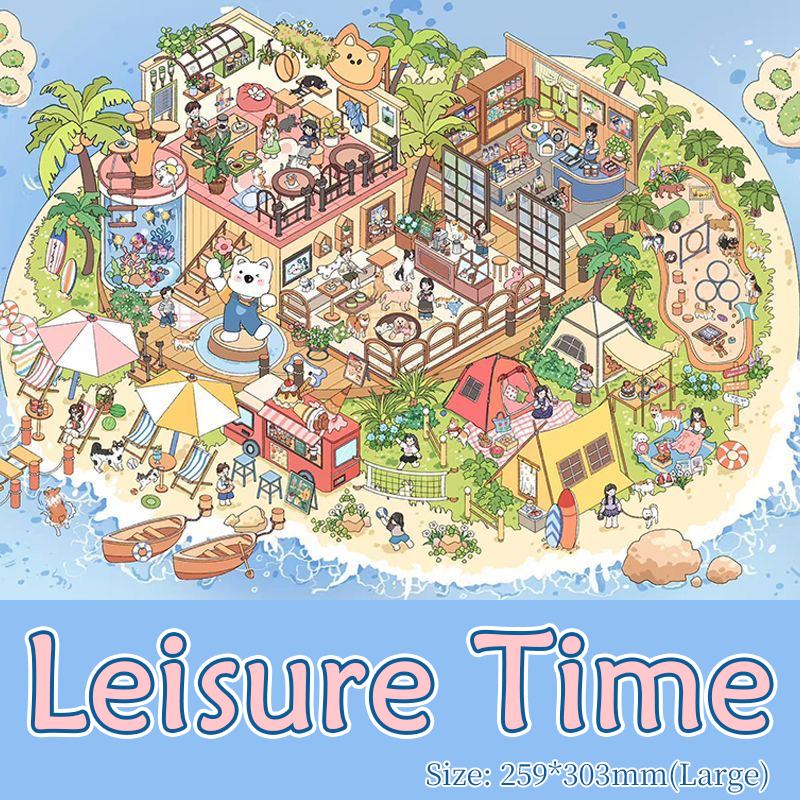 City Snap DIY 3D Sticker Collection - 3 Cute Miniature Scenes