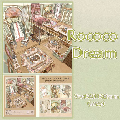 Manor Tale DIY 3D Scene Stickers Collection - 2 Cute Miniature Scenes
