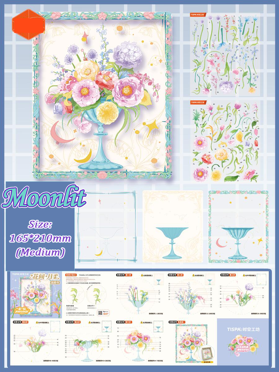 Blossom Vignette DIY 3D Scene Stickers Collection - 6 Cute Miniature Scenes
