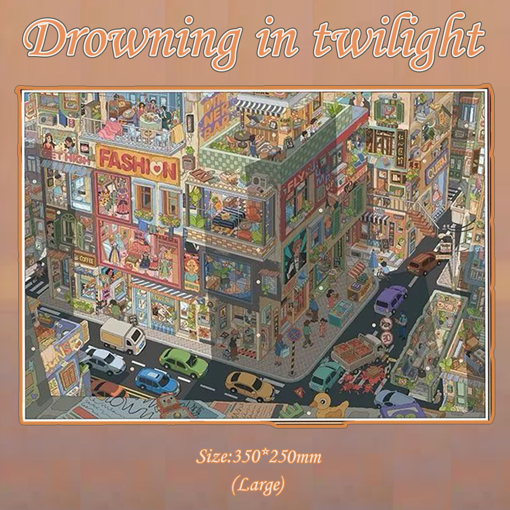 Fairy Gloom 3D Sticker Collection - 2 Cute Miniature Scenes