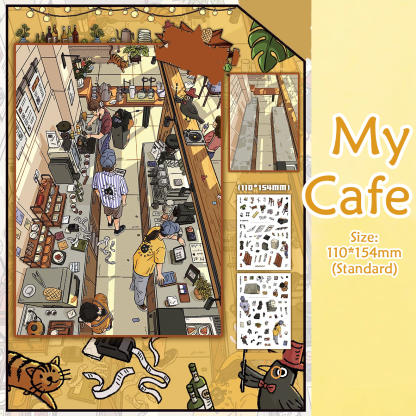 Daily Story DIY 3D Scene Stickers 4 Cute Miniature Scenes