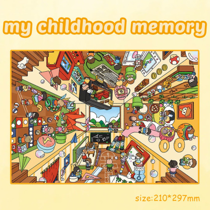 Home Time DIY 3D Scene Stickers - 2 Miniature Scenes