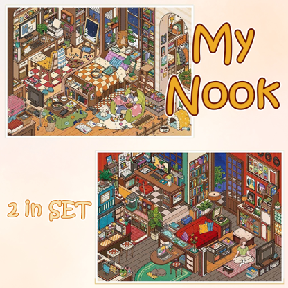 My Nook DIY 3D Scene Stickers - 2 Miniature Scene