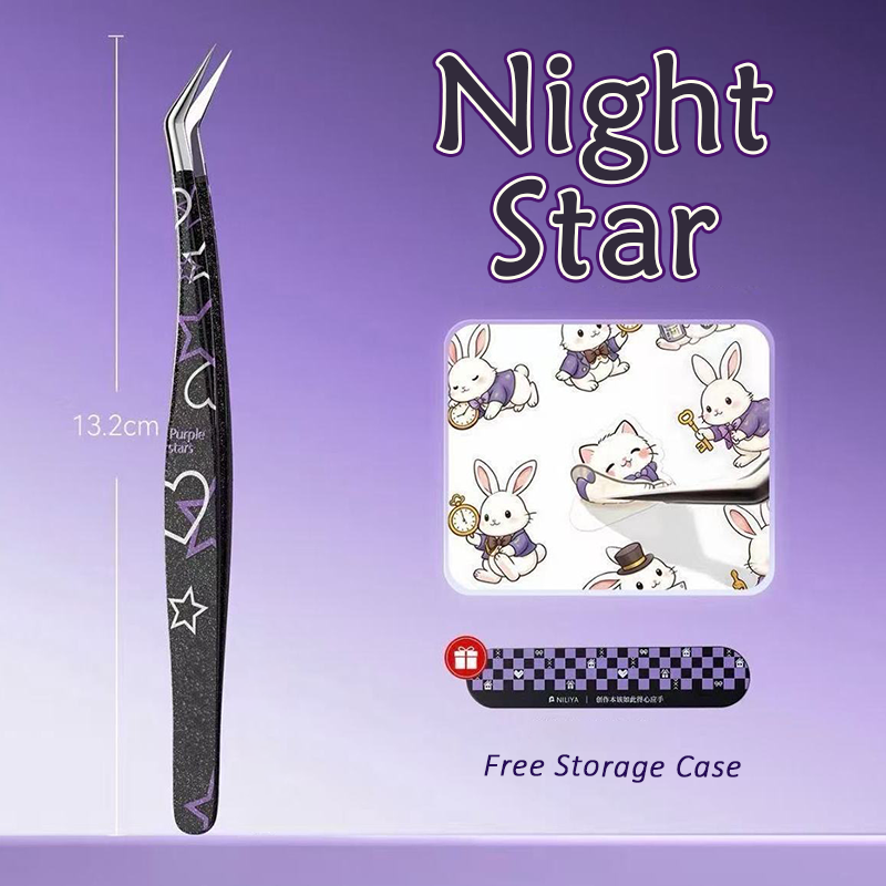(Tweezer) Purple Whimsy - Premium Coloful Tweezers  (only for 18+)