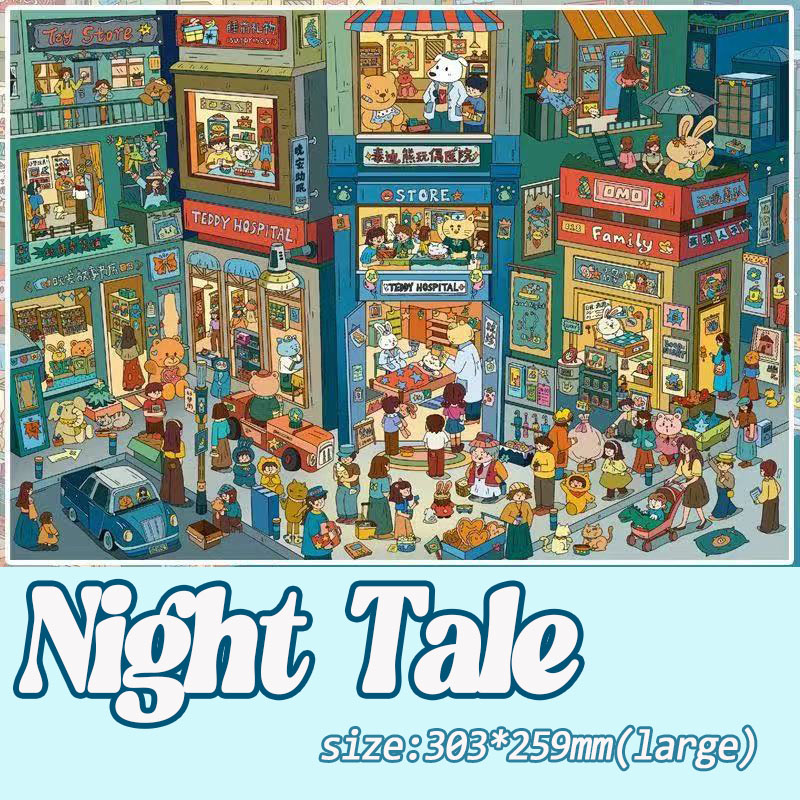 Sweet Dream DIY 3D Sticker Collection -3 Cute Miniature Scenes