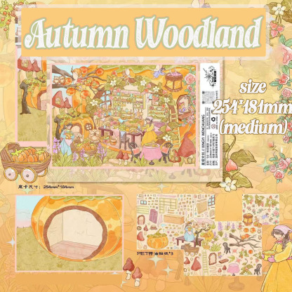 Fable Seasons DIY 3D Scene Stickers - 4 Cute Miniature Scenes
