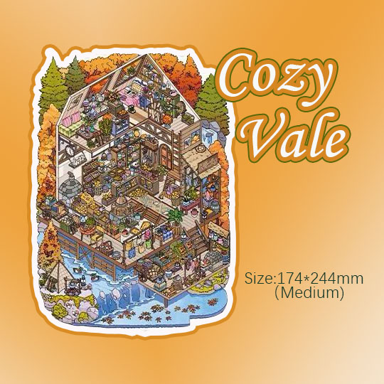  Four Seasons Homes  DIY 3D Sticker Collection - 4 Cute Miniature Scens