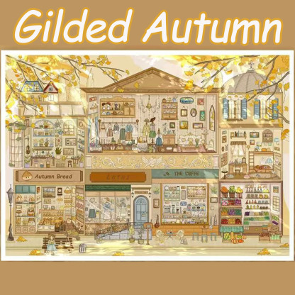 Gilded Autumn DIY 3D Scene Stickers Collection -  Cute Miniature Scene