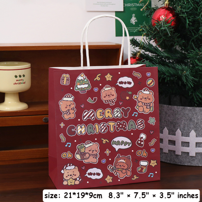 Christmas Gift Bags (Paper) [Small] Red & Green