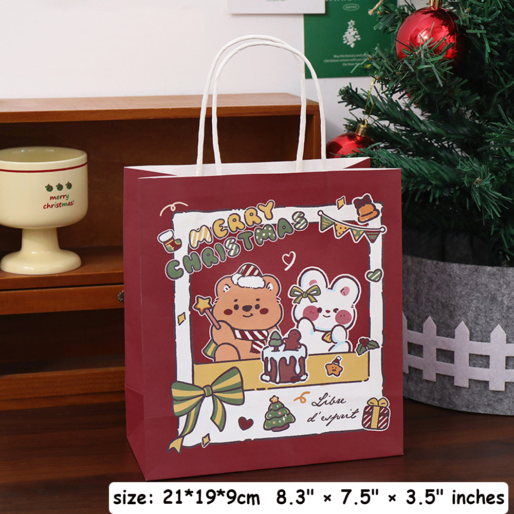 Christmas Gift Bags (Paper) [Small] Red & Green