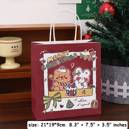 Christmas Gift Bags (Paper) [Small] Red & Green