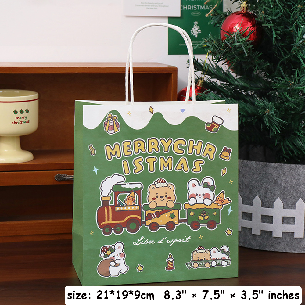 Christmas Gift Bags (Paper) [Small] Red & Green