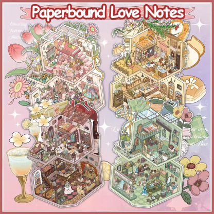 Paperbound Love Notes DIY 3D Scene Stickers - Miniature Scene