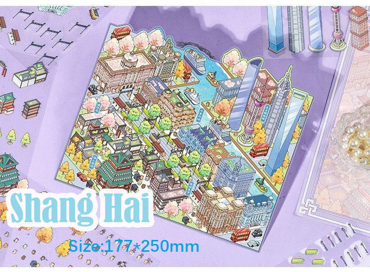 City Beat DIY 3D Sticker Collection - 2 Cute Miniature Scene