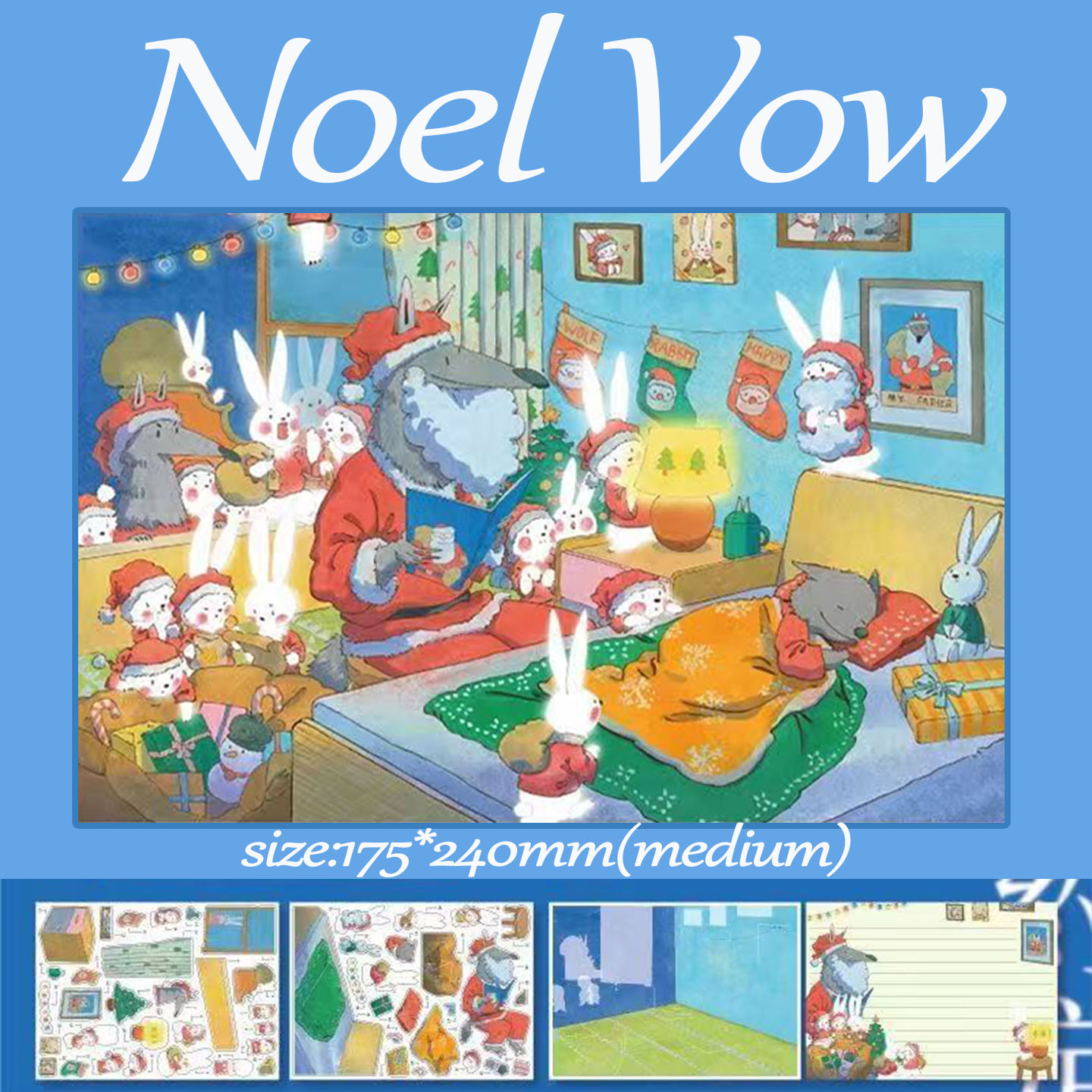 Critter Tales DIY 3D Scene Stickers Collection - 4 Cute Miniature Scenes