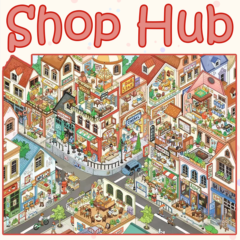 Shop Hub DIY 3D Sticker Collection - Cute Miniature Scene