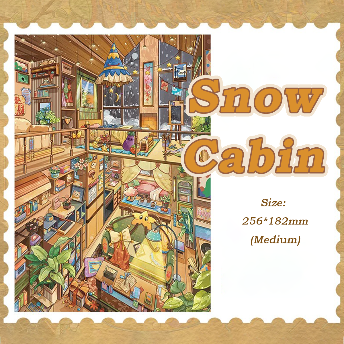 Snow Cabin DIY 3D Sticker Collection - Cute Miniature Scene