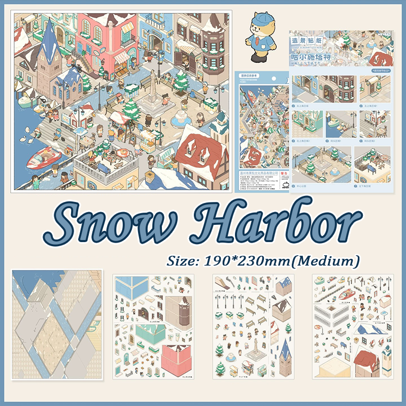 City Living DIY 3D Sticker Collection - 3 Cute Miniature Scene