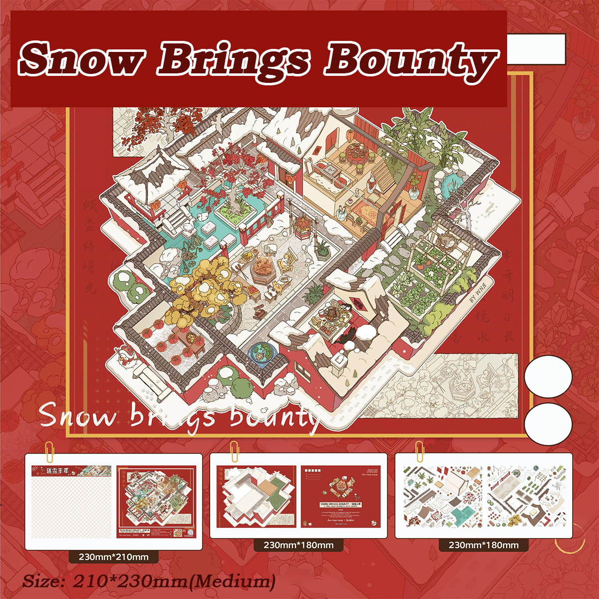 Still Frames DIY 3D Sticker Collection - 5 Cute Miniature Scene