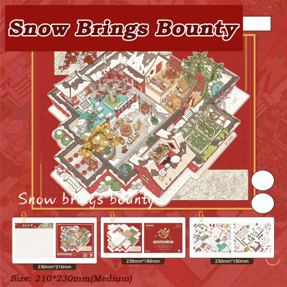 Still Frames DIY 3D Sticker Collection - 5 Cute Miniature Scene