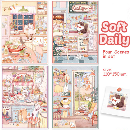 Soft Daily DIY 3D Sticker Collection - Cute Miniature Scene