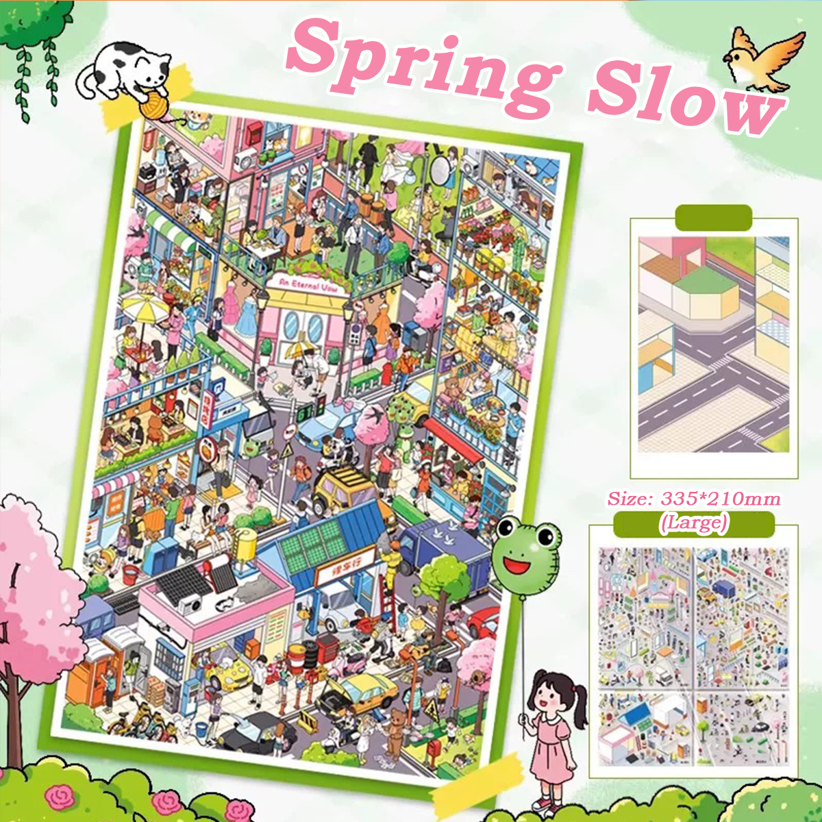 Urban Diorama DIY 3D Sticker Collection - 2 Cute Miniature Scene