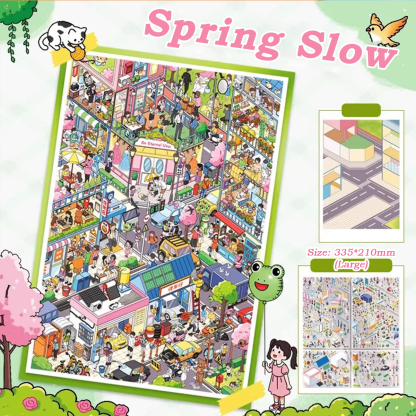 Urban Diorama DIY 3D Sticker Collection - 2 Cute Miniature Scene