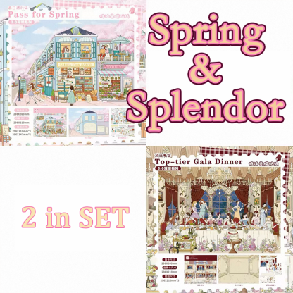 Spring & Splendor DIY 3D Sticker Collection - 2 Cute Miniature Scene