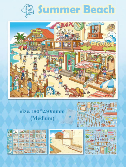 Time&Tide DIY 3D Scene Stickers - 2 Cute Miniature Scenes