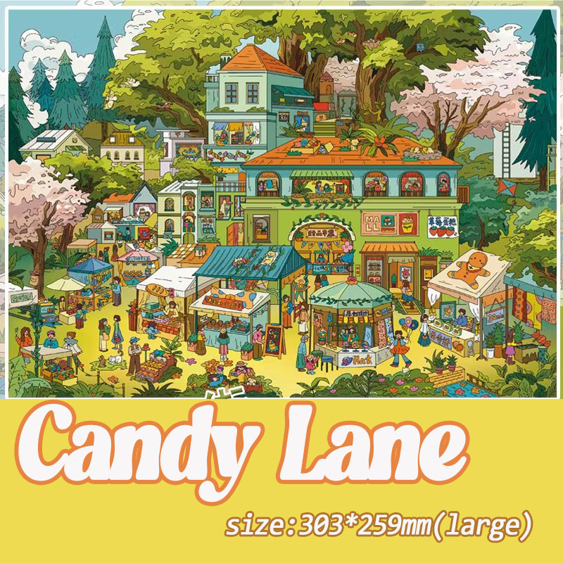 Sweet Dream DIY 3D Sticker Collection -3 Cute Miniature Scenes
