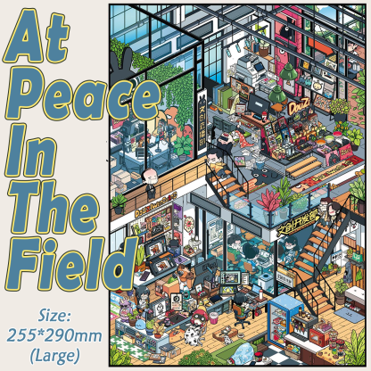 Micro Office DIY 3D Sticker Collection - 3 Cute Miniature Scenes