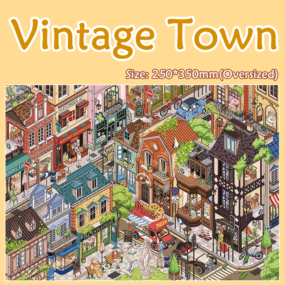 OMG DIY 3D Sticker Collection - 4 Cute Miniature Scenes