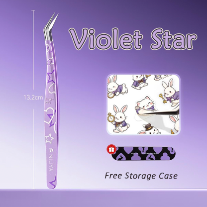 (Tweezer) Purple Whimsy - Premium Coloful Tweezers  (only for 18+)